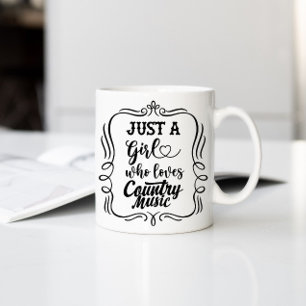 Just A Girl Who Loves Country Music Coffee Mug