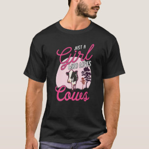 Just a girl who loves Cows Cattle Farmer Premium T-Shirt