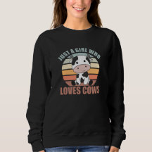 Just A Girl Who Loves Cows Cute Cow Animal Farm
