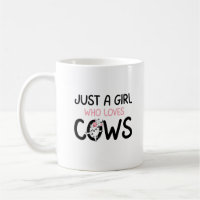 Just A Girl Who Loves Cows Cute Cow Farm