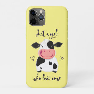 Just A Girl Who Loves Cows! Hearts And Holstein Case-Mate iPhone Case