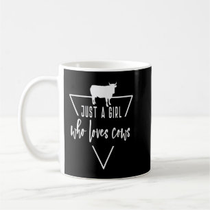 Just A Girl Who Loves Cows Heifer Dairy Farm Farme Coffee Mug