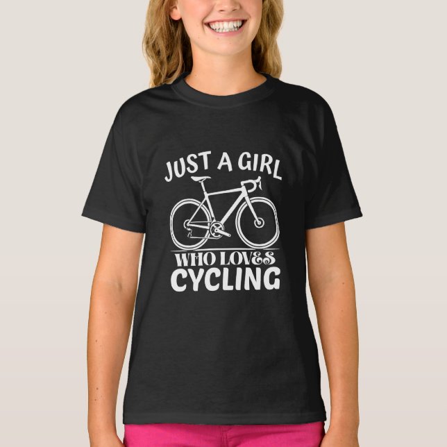 just a girl who loves cycling T-Shirt (Front)
