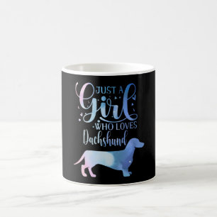 Just A Girl Who Loves Dachshund Dog Lover Female Coffee Mug