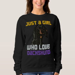 Just A Girl Who Loves Dachshunds Dog 1 Sweatshirt