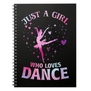 Just A Girl Who Loves Dance Ballet Dancer Heart Notebook