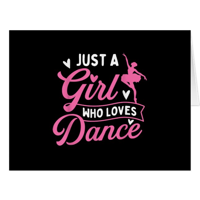 Just A Girl Who Loves Dance - Dancer Dancing Lover (Front Horizontal)