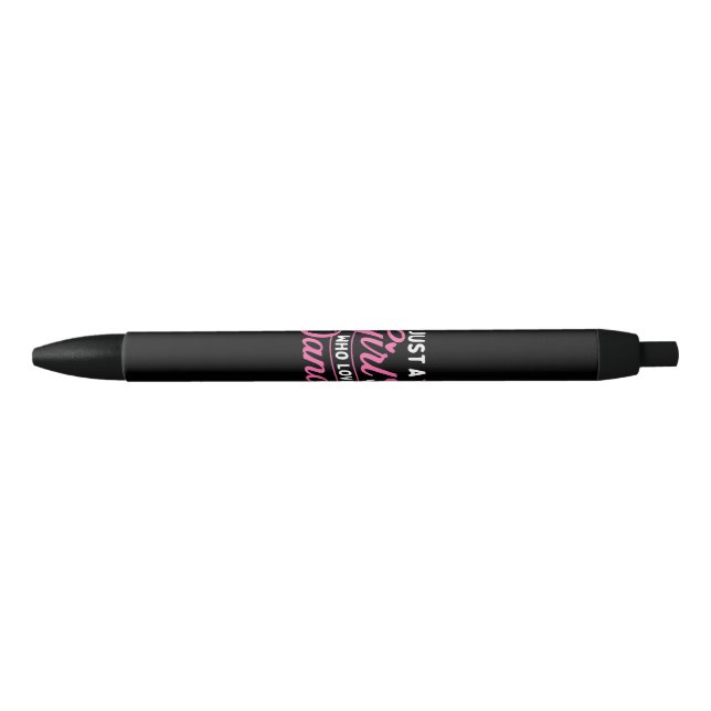 Just A Girl Who Loves Dance - Dancer Dancing Lover Black Ink Pen (Front)
