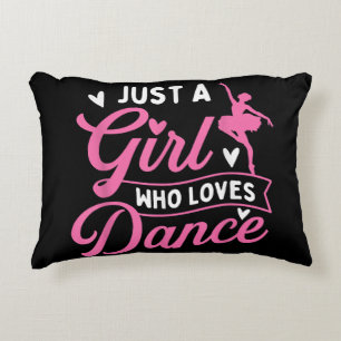 Just A Girl Who Loves Dance - Dancer Dancing Lover Decorative Cushion