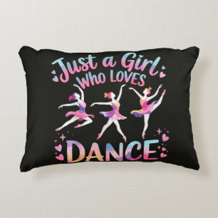 Just a Girl Who Loves Dance Decorative Cushion