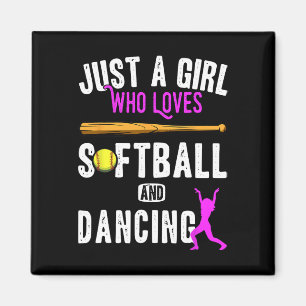 Just A Girl Who Loves Dancing And Softll Kids Funn Magnet