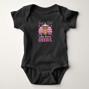 Just A Girl who Loves Deers - Sweet Deer Baby Bodysuit