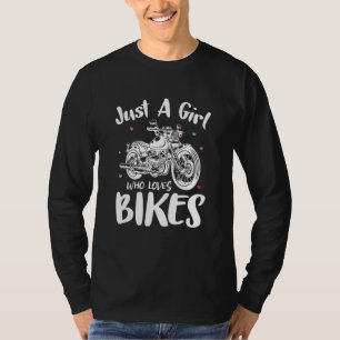 Just A Girl Who Loves Dirt Bikes Bicycle T-Shirt