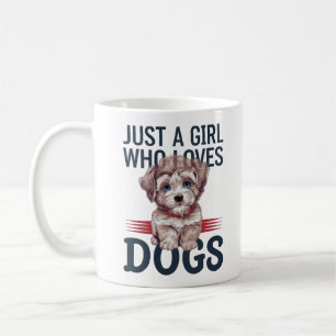 Just a girl who loves dogs cute design coffee mug