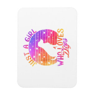 Just A Girl Who Loves Dogs Magnet