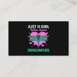 Just A Girl Who Loves Dragonflies Business Card