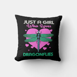 Just A Girl Who Loves Dragonflies Cushion
