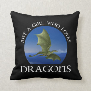 Just A Girl Who Loves Dragons Cushion