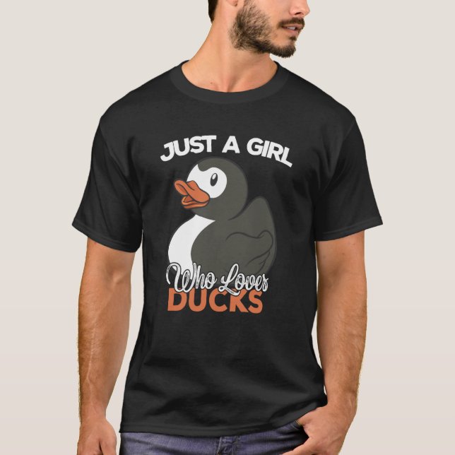Just a Girl Who Loves Ducks Ducks T-Shirt (Front)