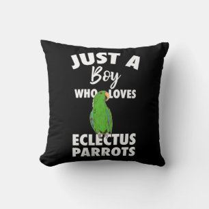 Just A Girl Who Loves Eclectus Parrot Cushion