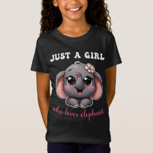 Just A Girl Who Loves Elephant Cute Elephant T-Shirt