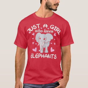 Just A Girl Who Loves Elephants - 4 T-Shirt