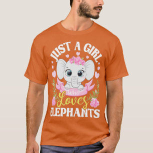 Just A Girl Who Loves Elephants - Elephant Lover Z T-Shirt