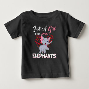 Just A Girl Who Loves Elephants Gifts Baby T-Shirt