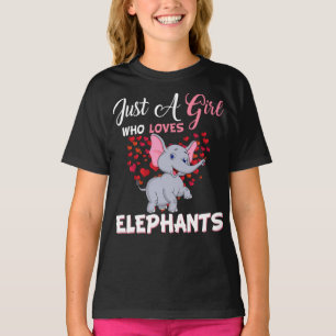 Just A Girl Who Loves Elephants Gifts T-Shirt