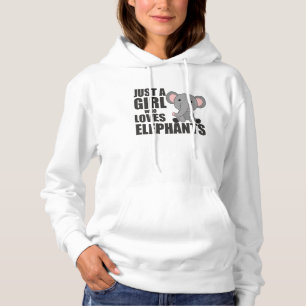 Just A Girl Who Loves Elephants Hoodie