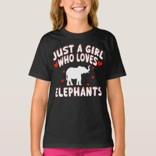 Just A Girl Who Loves Elephants T-Shirt