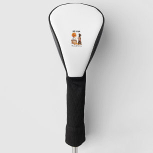 Just A Girl Who Loves Fall And Brindle Boxer Pumpk Golf Head Cover