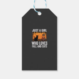 Just a Girl Who Loves Fall and Cats_1 Gift Tags