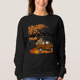 Just A Girl Who Loves Fall Autumn Vintage Pumpkin  Sweatshirt