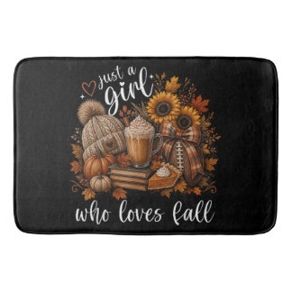 Just a Girl Who Loves Fall Bath Mat