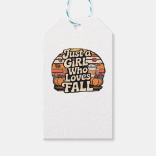 Just A Girl Who Loves Fall Classic T-Shirt.png Gift Tags