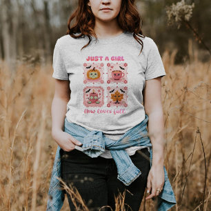 Just a Girl Who Loves Fall – Cute Autumn  Sweatshirt