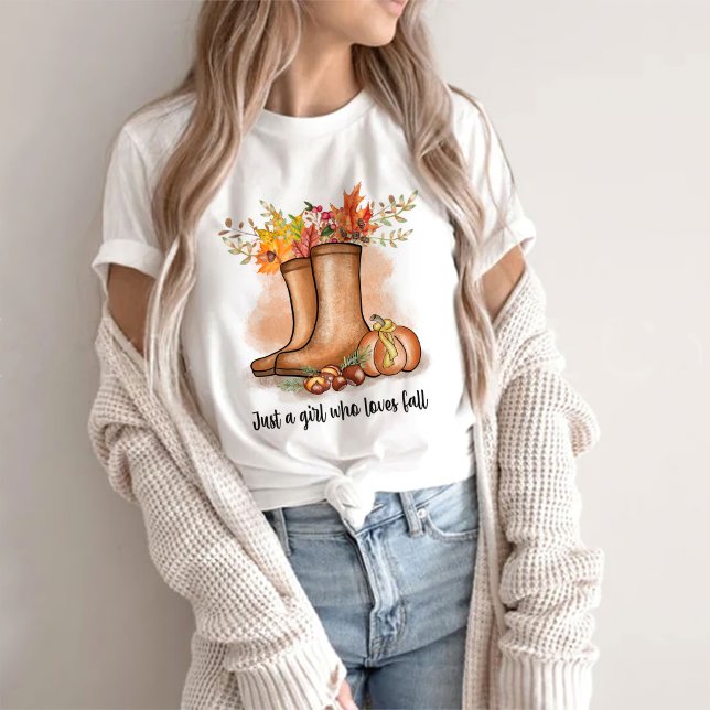 Just A Girl Who Loves Fall - For Woman T-Shirt (Creator Uploaded)