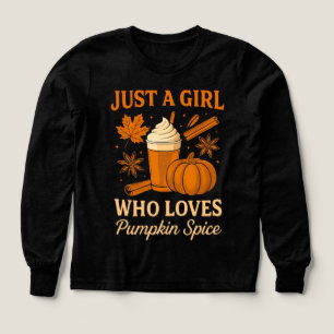 Just A Girl Who Loves Fall Leaves Latte Pumpkin Co