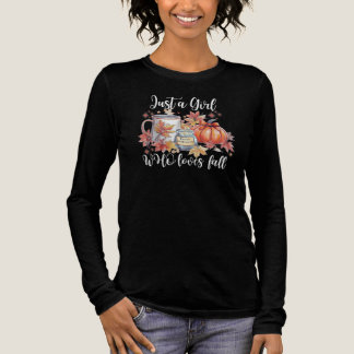 Just a girl who loves fall sweatshirt Tri-Blend shirt