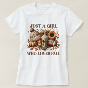 Just a Girl Who Loves Fall Woman's T-shirt