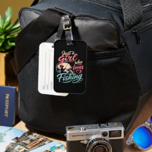 Just A Girl Who Loves Fishing Luggage Tag