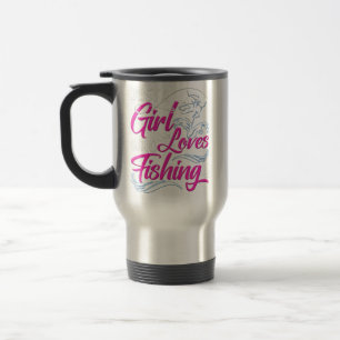 Just a Girl Who Loves Fishing Travel Mug