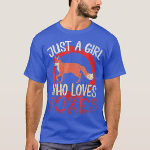 Just A Girl Who Loves Foes Women Forest Animal Lov T-Shirt