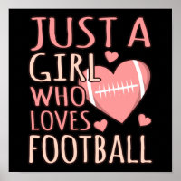 Just A Girl Who Loves Football Player Coach Game