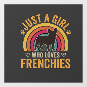 Just A Girl Who Loves Frenchies Retro Dog_1