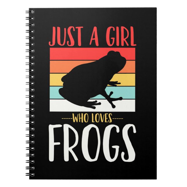 Just A Girl Who Loves Frog Notebook (Front)
