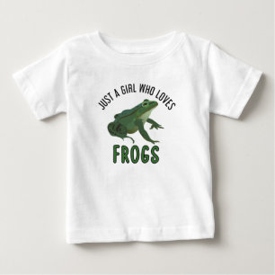 Just a girl who loves frogs Frog lover gifts Baby T-Shirt