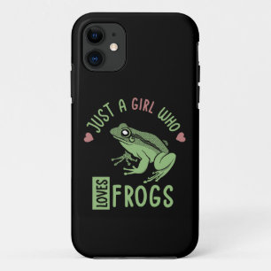 Just a girl who loves frogs Frog lover gifts Case-Mate iPhone Case