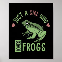 Just a girl who loves frogs Frog lover gifts